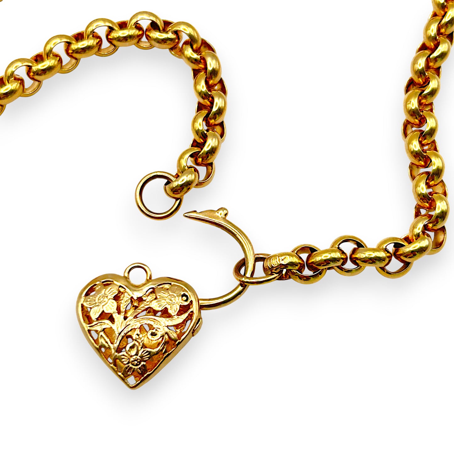 GOLD DEAL | 9kt Gold Refurbished Heritage Belcher & Padlock -UNOAERRE