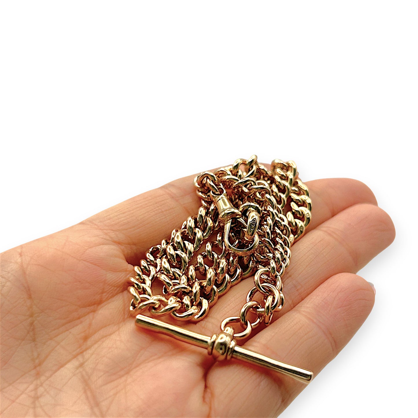 GOLD DEAL | 9kt Gold Sovereign Vintage T-Bar Chain