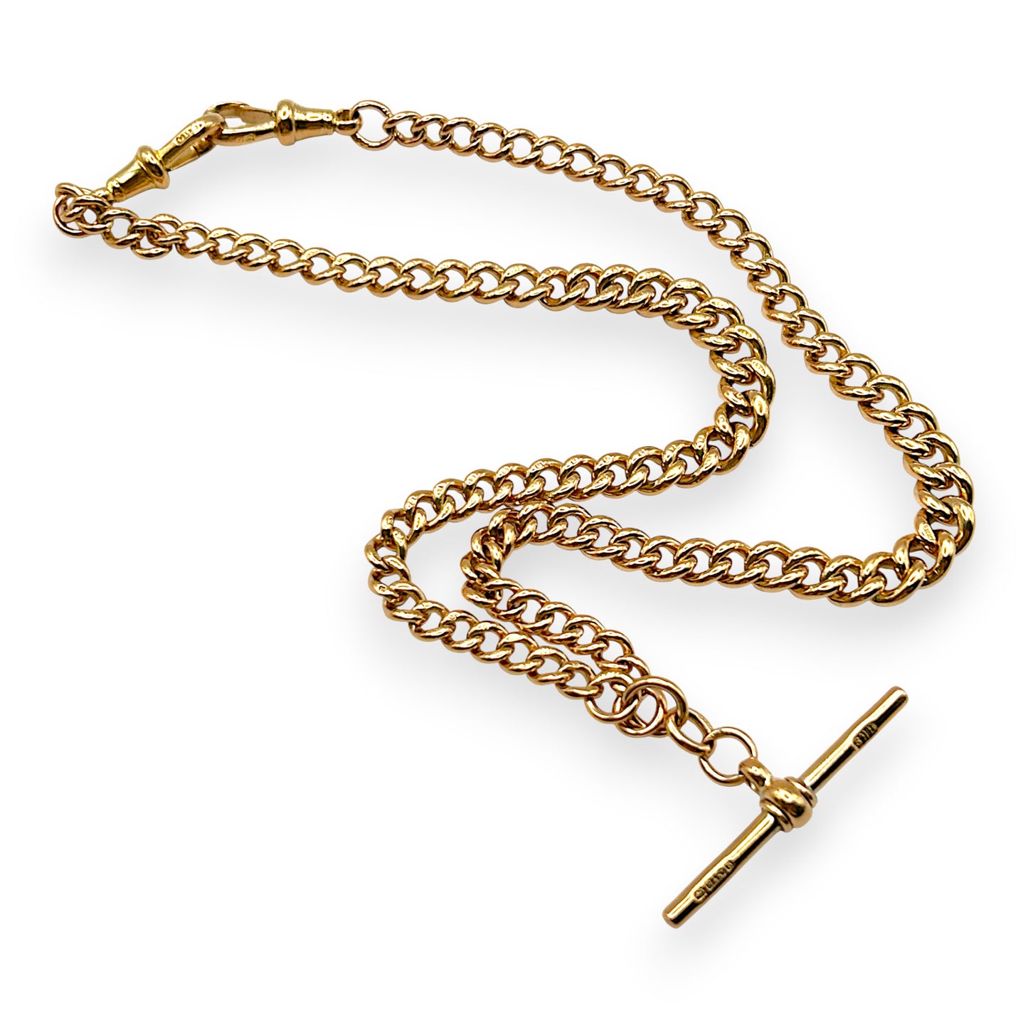 GOLD DEAL | 9kt Gold Sovereign Vintage T-Bar Chain