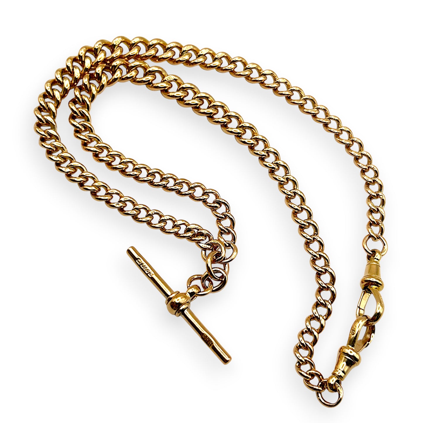 GOLD DEAL | 9kt Gold Sovereign Vintage T-Bar Chain