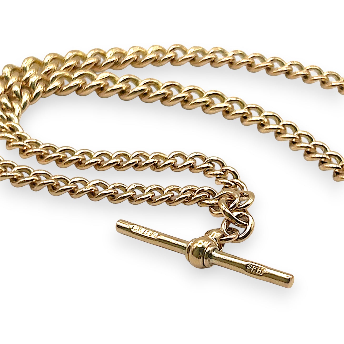 GOLD DEAL | 9kt Gold Sovereign Vintage T-Bar Chain