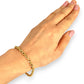 GOLD DEAL | 18K Gold Overlapping Oval Link Bracelet Length 19cm