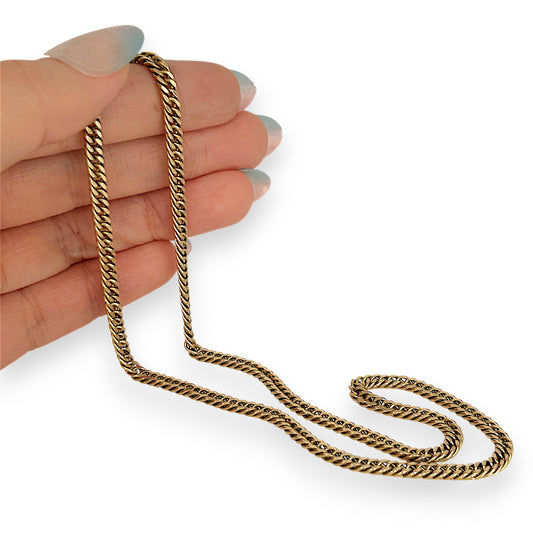 GOLD DEAL | 9kt NZ Gold LegacyLink Solid Curb Chain 51cm