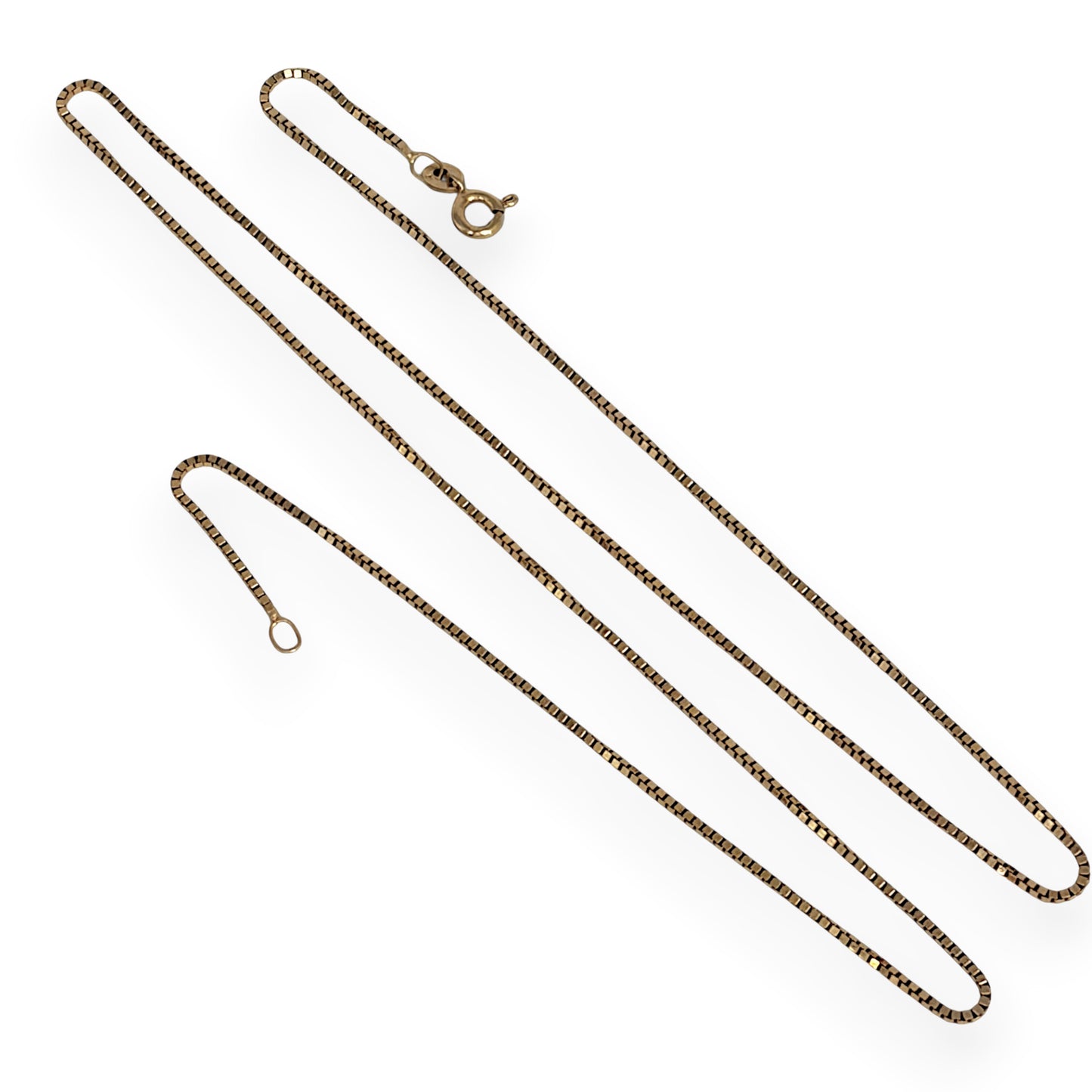 GOLD DEAL | 9ct Gold Silk Box‑Link Chain 55cm