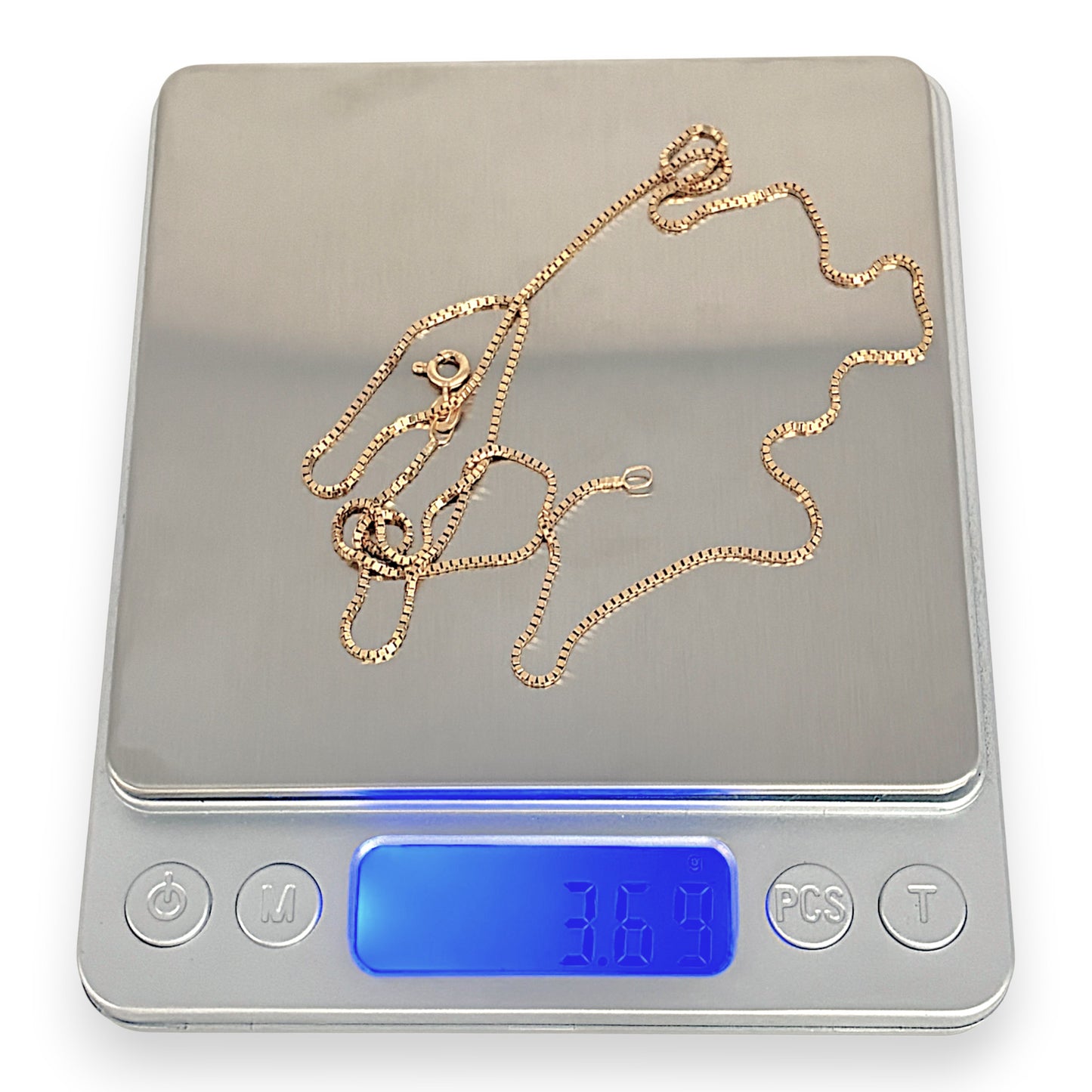 GOLD DEAL | 9ct Gold Silk Box‑Link Chain 55cm