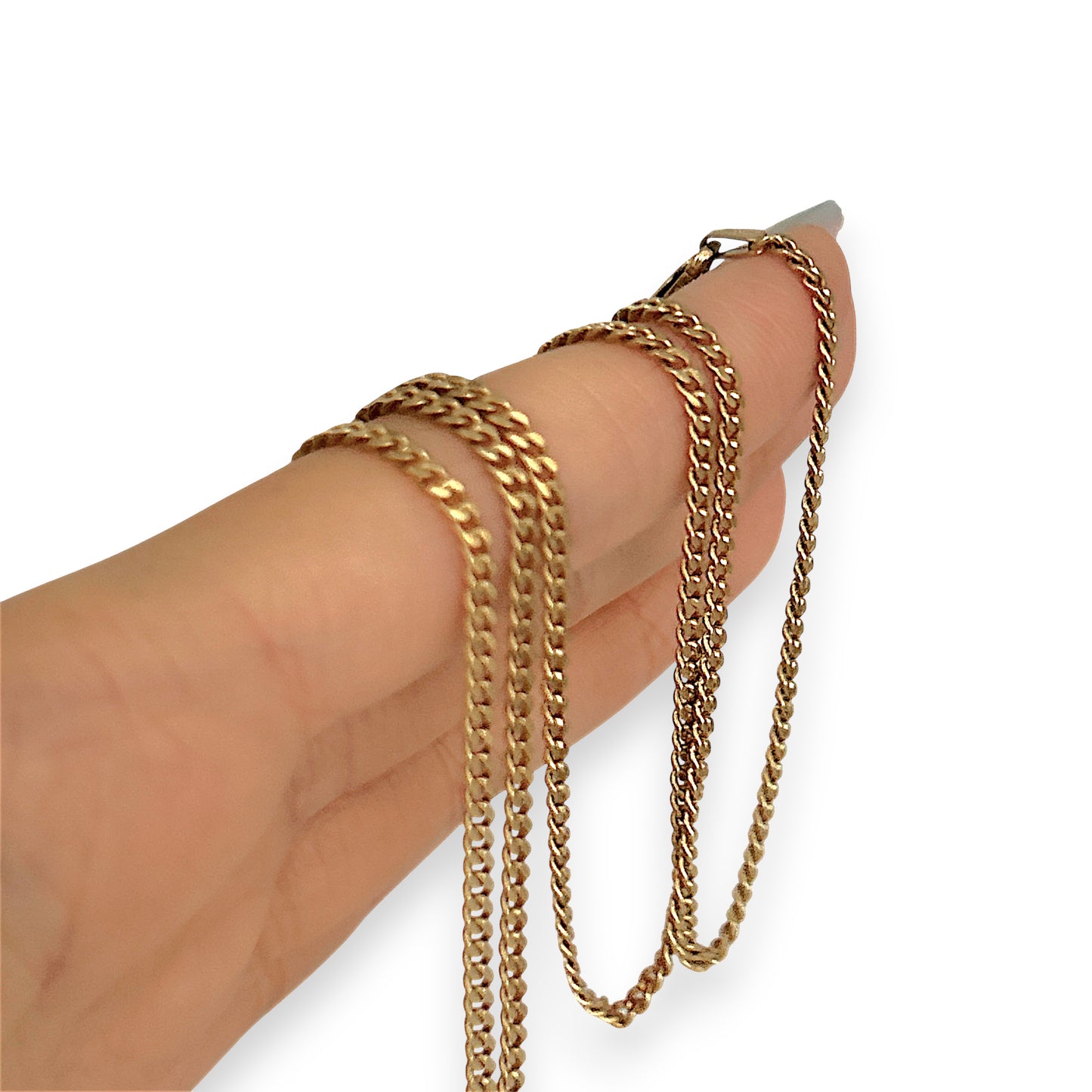 NZGD | 9ct Gold SleekLine Flat Cuban Chain 59cm