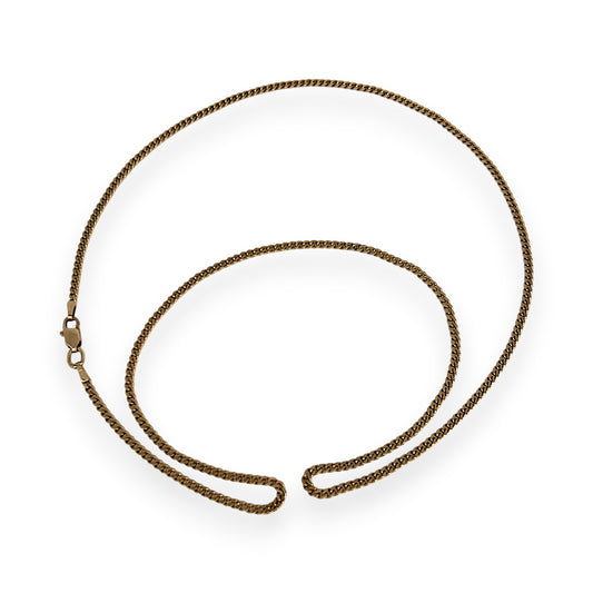 NZGD | 9ct Gold SleekLine Flat Cuban Chain 59cm