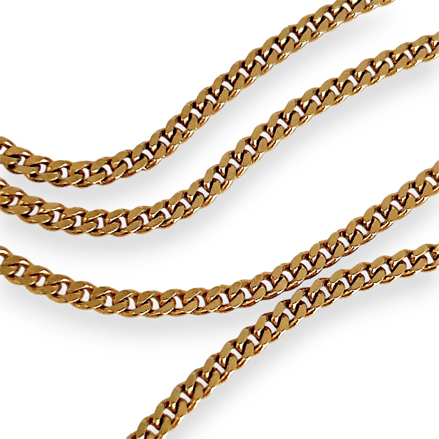 NZGD | 9ct Gold SleekLine Flat Cuban Chain 59cm