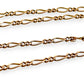 NZGD | 9ct Gold Continental Figaro Chain 60cm