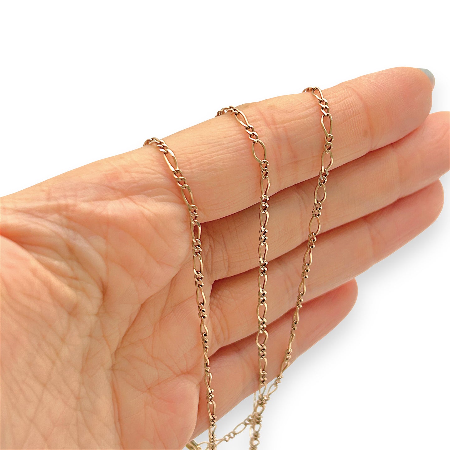 NZGD | 9ct Gold Continental Figaro Chain 60cm