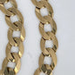 GOLD DEAL | 9kt Gold Empire Flat Curb Chain Valuation $12,100