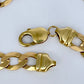 GOLD DEAL | 9kt Gold Empire Flat Curb Chain Valuation $12,100