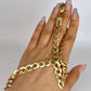 GOLD DEAL | 9kt Gold Empire Flat Curb Chain Valuation $12,100