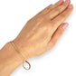GOLD DEAL | 18K Gold Snake Herringbone Lightweight Bracelet Length 19cm