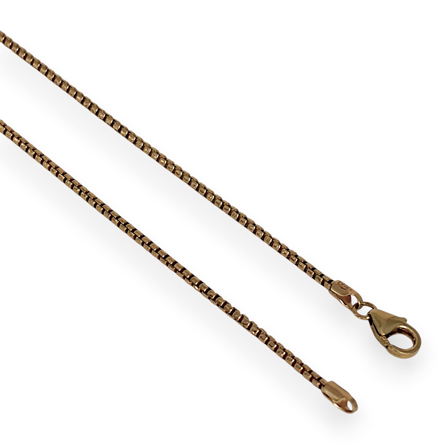 GOLD DEAL | 9ct Gold Honey‑Glow Box Weave Chain 59cm