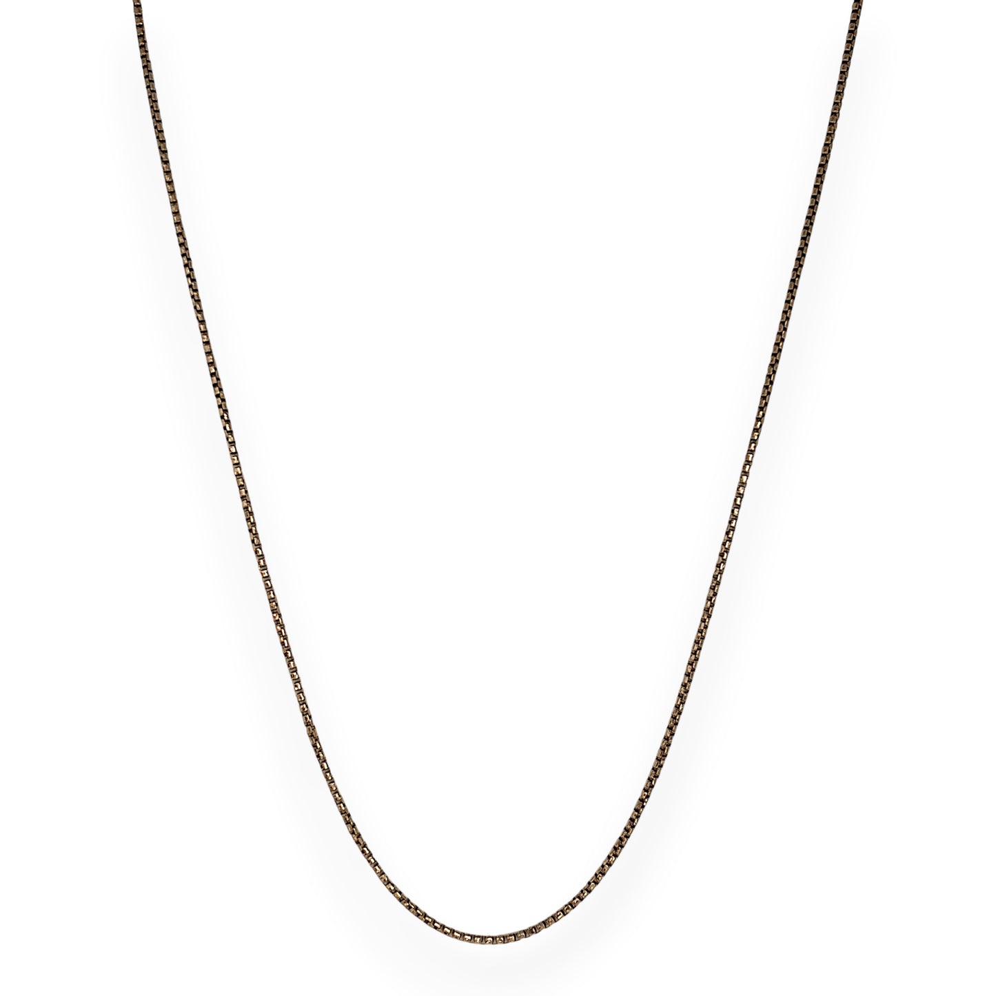 GOLD DEAL | 9ct Gold Honey‑Glow Box Weave Chain 59cm