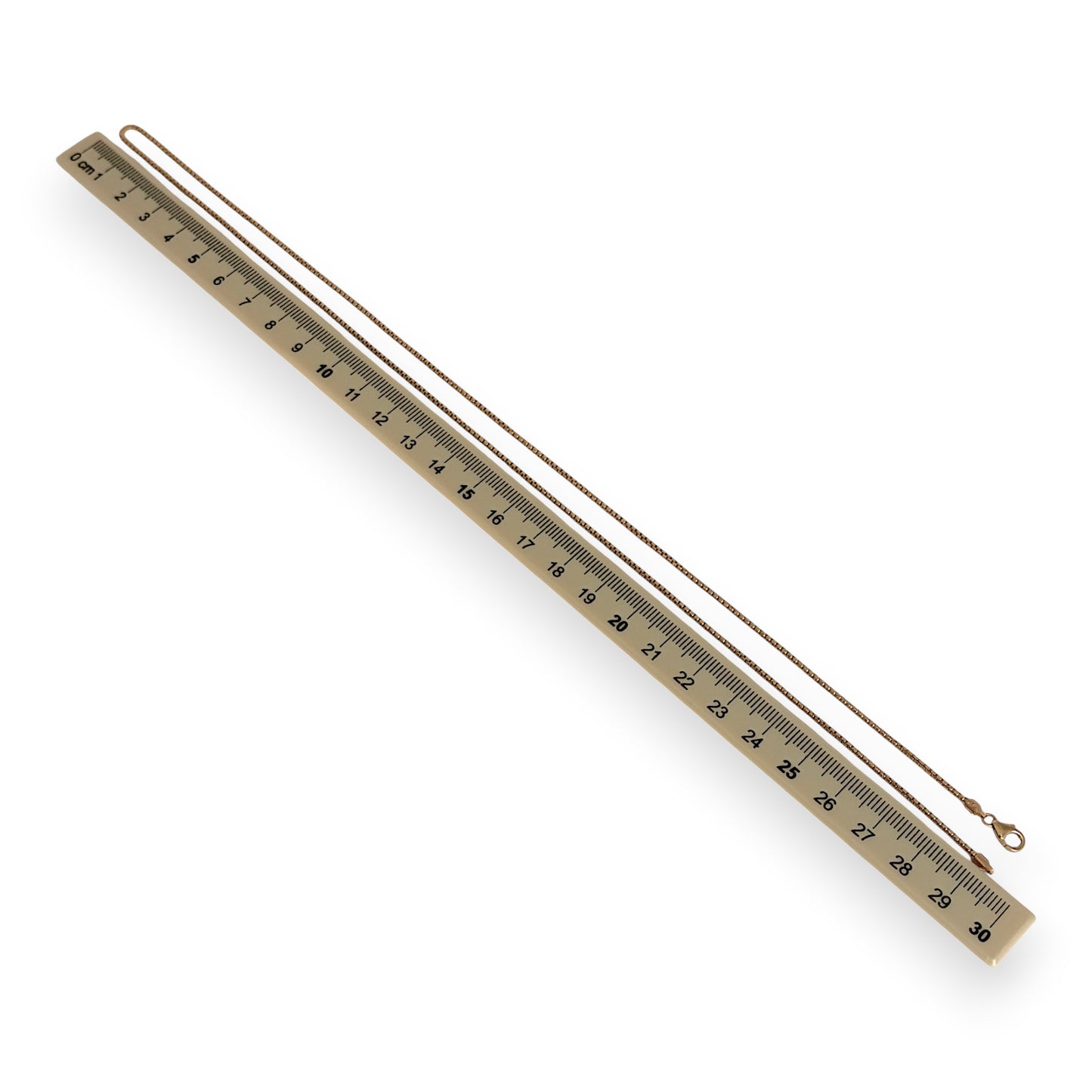GOLD DEAL | 9ct Gold Honey‑Glow Box Weave Chain 59cm