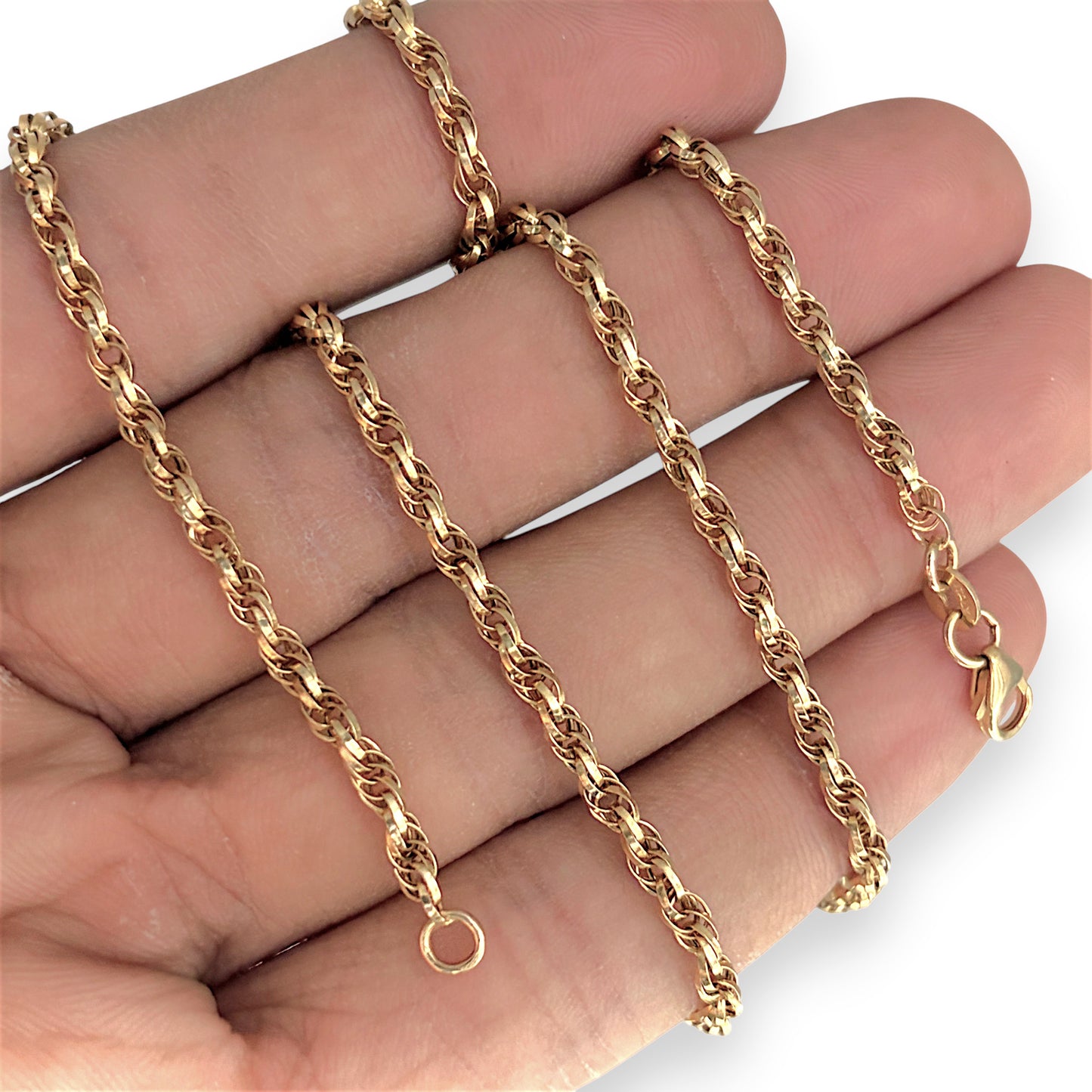 GOLD DEAL | 9ct Gold Twist Luxe Rope Chain 50cm