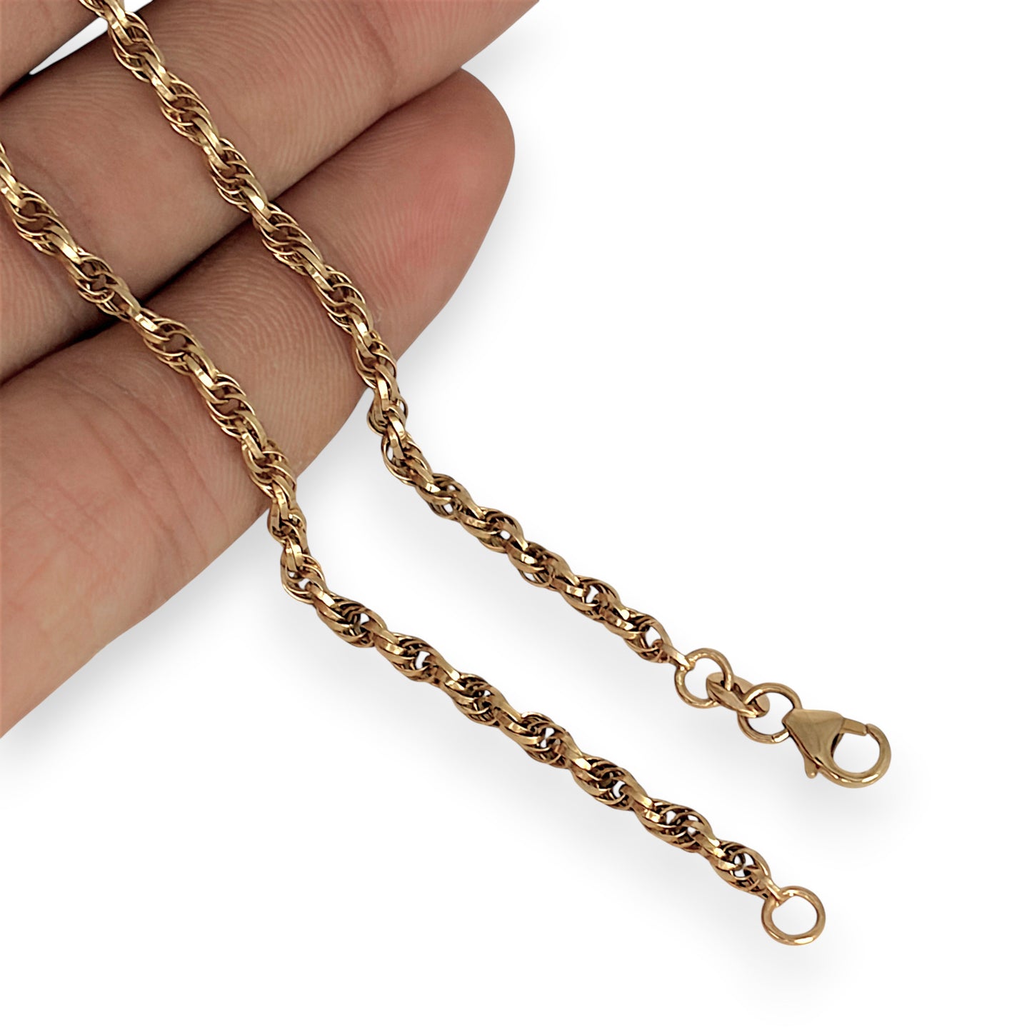 GOLD DEAL | 9ct Gold Twist Luxe Rope Chain 50cm