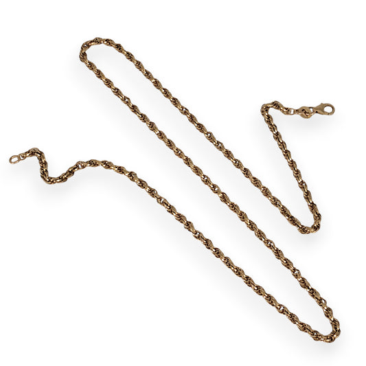 GOLD DEAL | 9ct Gold Twist Luxe Rope Chain 50cm