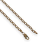 GOLD DEAL | 9ct Gold Edge Contemporary Curb Necklace 46cm