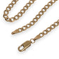 GOLD DEAL | 9ct Gold Edge Contemporary Curb Necklace 46cm
