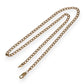 GOLD DEAL | 9ct Gold Edge Contemporary Curb Necklace 46cm