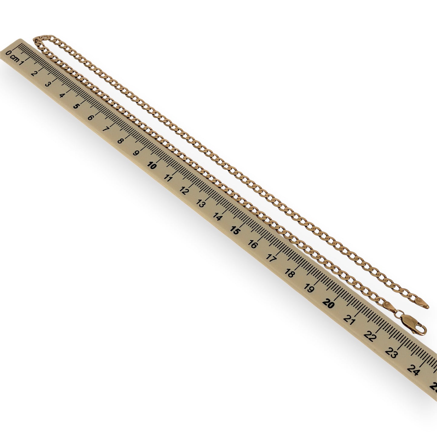 GOLD DEAL | 9ct Gold Edge Contemporary Curb Necklace 46cm
