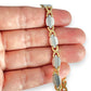 GOLD DEAL | FLASH SALE 18ct (18K) Gold Crossover Link Bracelet Length 19.75cm Valuation $6,050