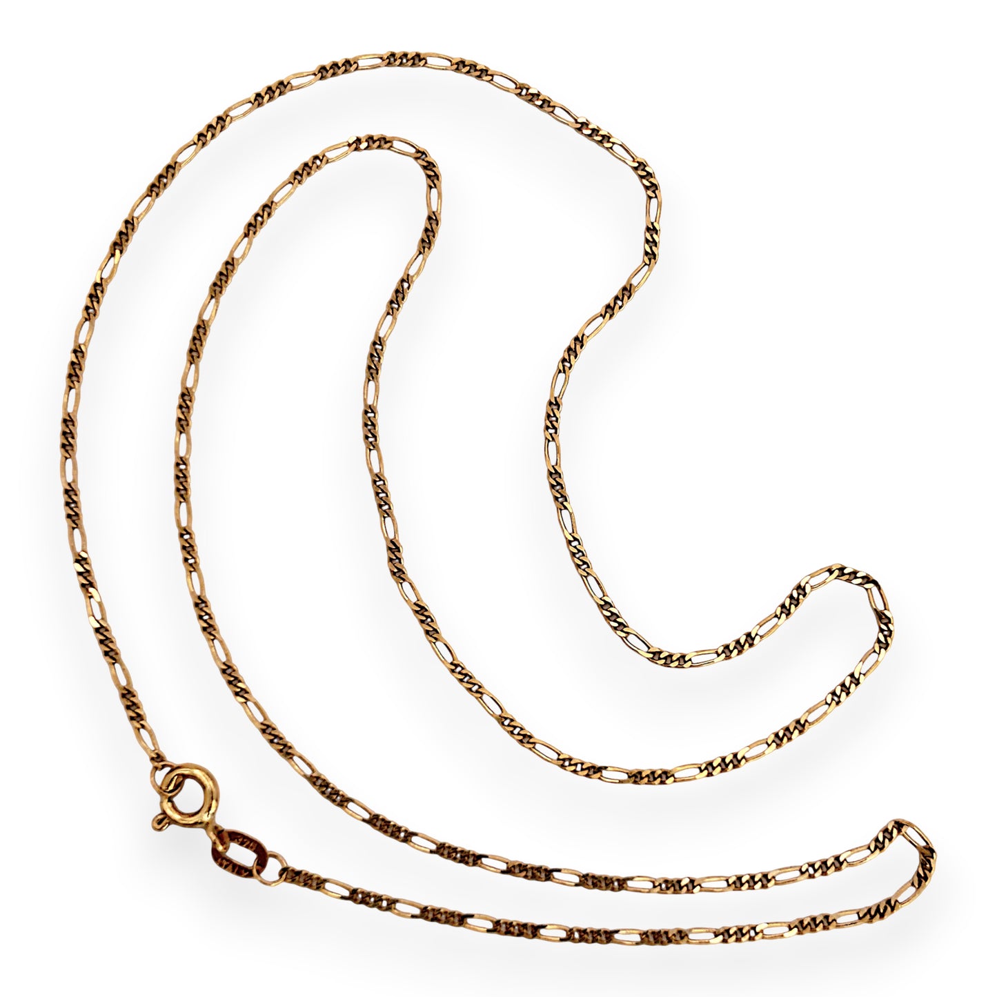 NZGD | 9ct Gold Whisper Figaro Chain 43cm