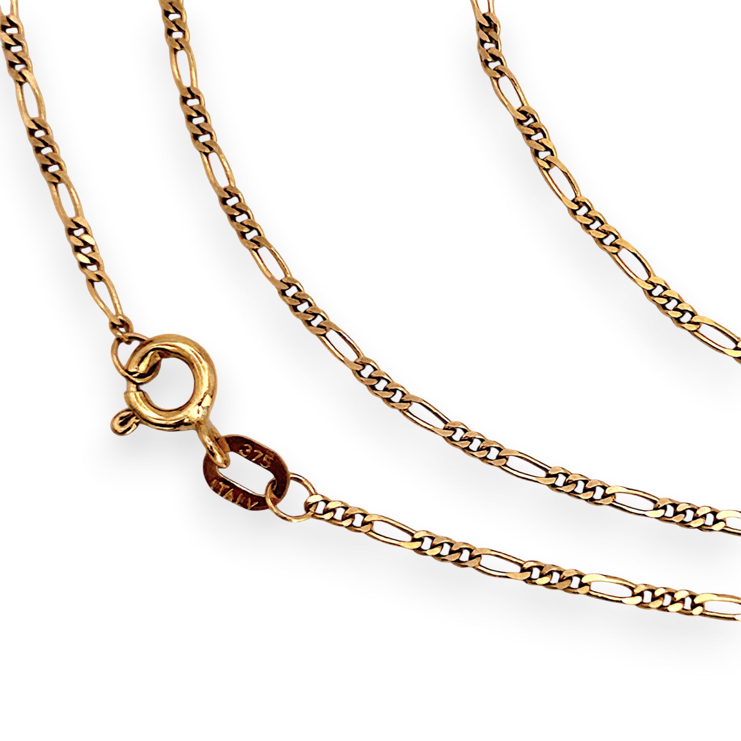 NZGD | 9ct Gold Whisper Figaro Chain 43cm