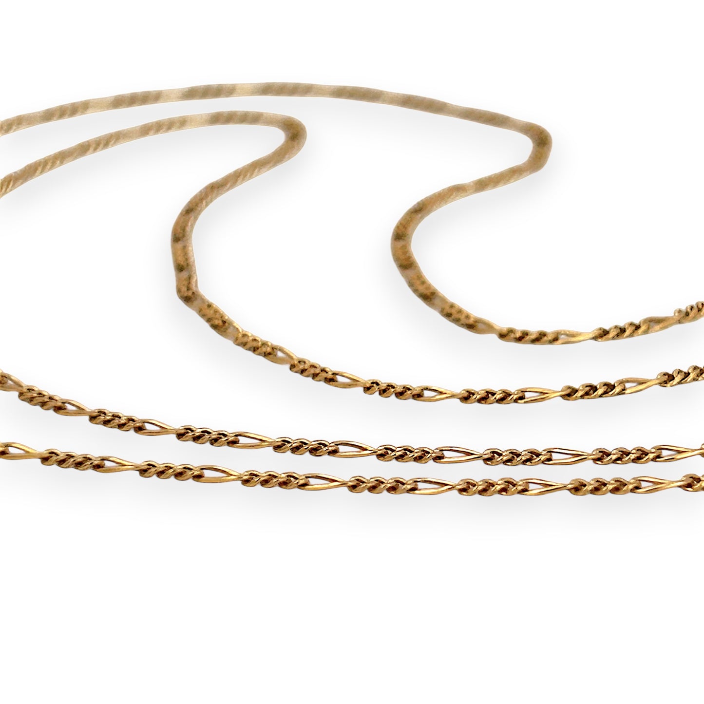 NZGD | 9ct Gold Whisper Figaro Chain 43cm