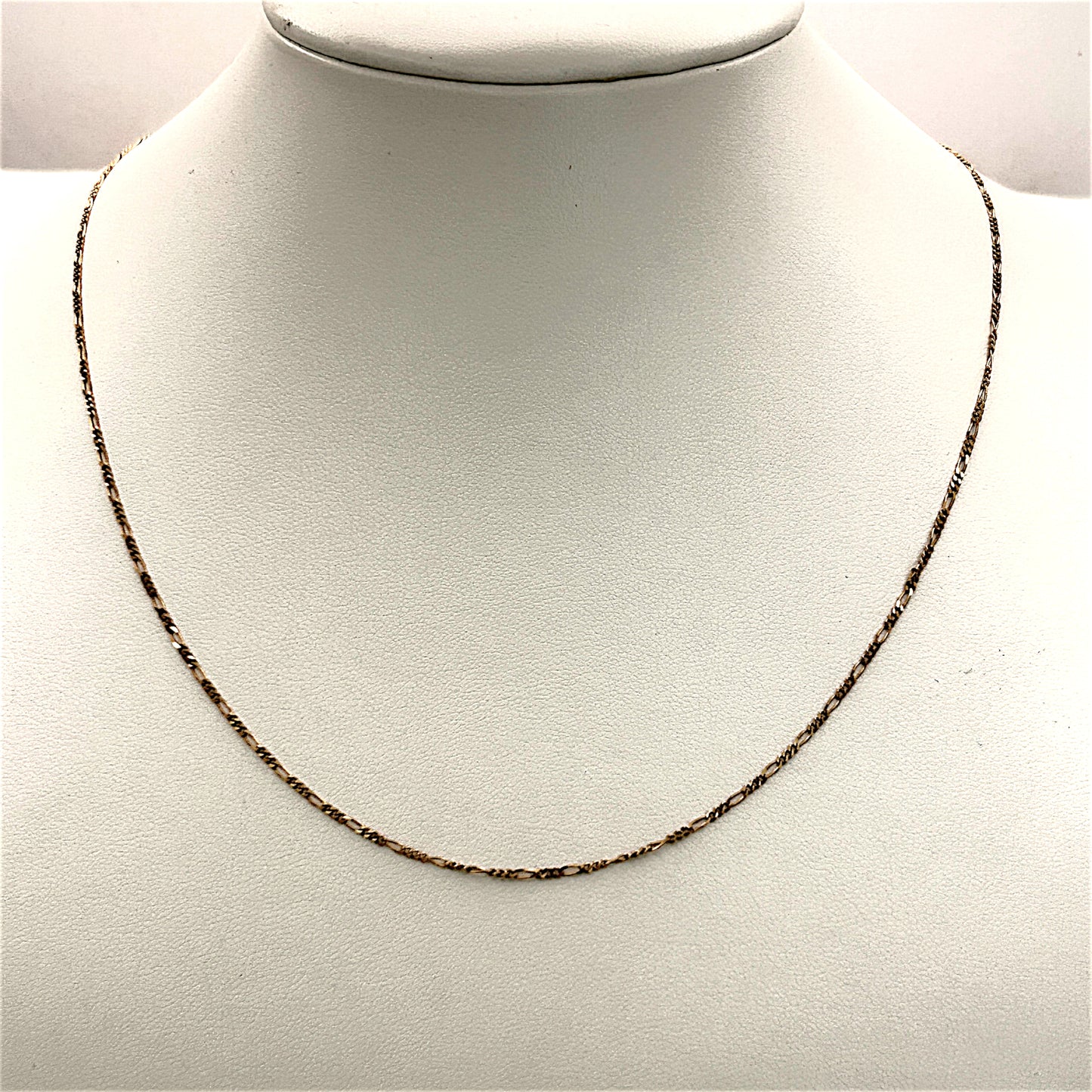 NZGD | 9ct Gold Whisper Figaro Chain 43cm
