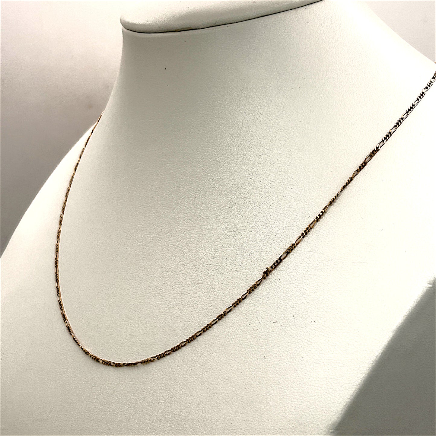 NZGD | 9ct Gold Whisper Figaro Chain 43cm
