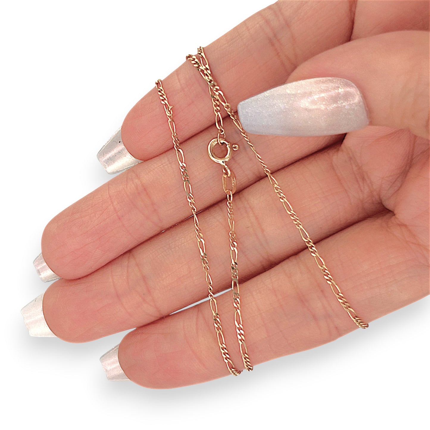 NZGD | 9ct Gold Whisper Figaro Chain 43cm