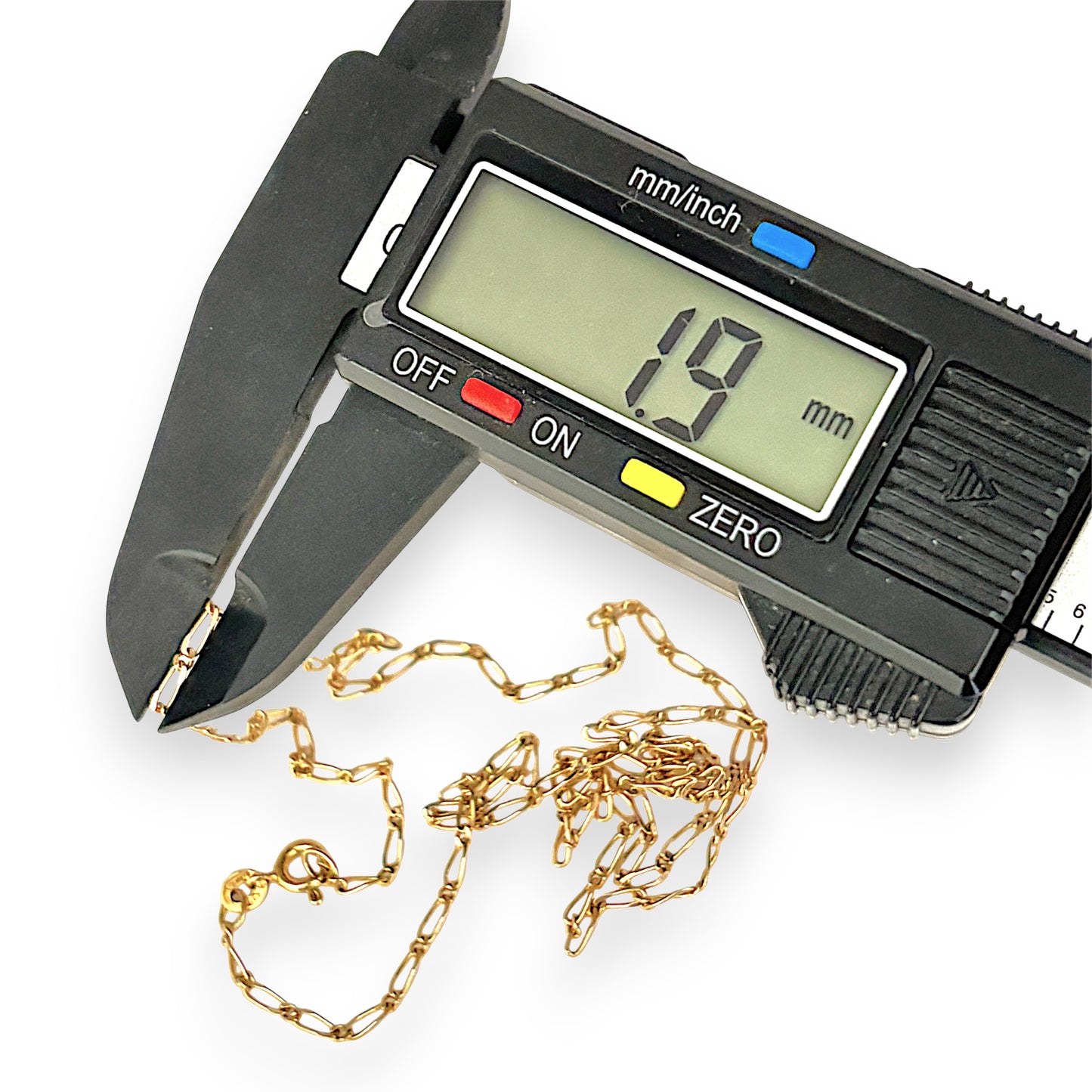 NZGD | 9ct Gold UNOAERRE Aurora 1x1 Fiagor Chain 50cm
