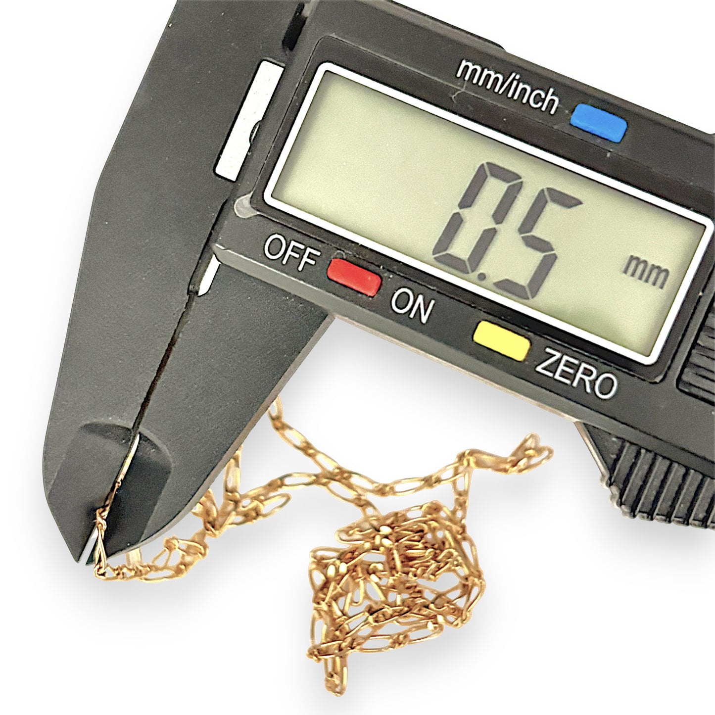 NZGD | 9ct Gold UNOAERRE Aurora 1x1 Fiagor Chain 50cm
