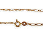 NZGD | 9ct Gold UNOAERRE Aurora 1x1 Fiagor Chain 50cm