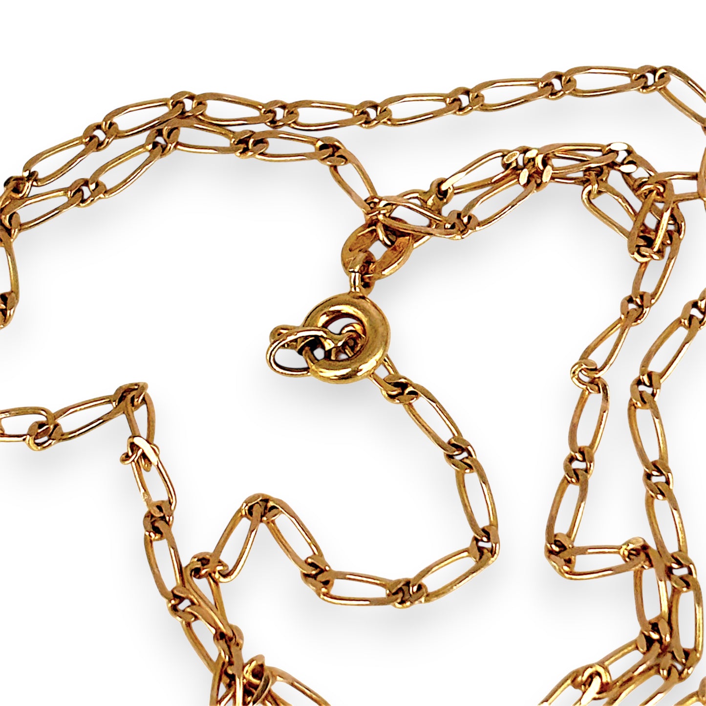 NZGD | 9ct Gold UNOAERRE Aurora 1x1 Fiagor Chain 50cm