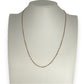NZGD | 9ct Gold UNOAERRE Aurora 1x1 Fiagor Chain 50cm