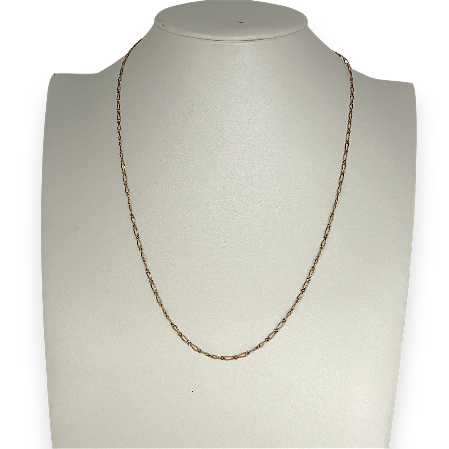 NZGD | 9ct Gold UNOAERRE Aurora 1x1 Fiagor Chain 50cm
