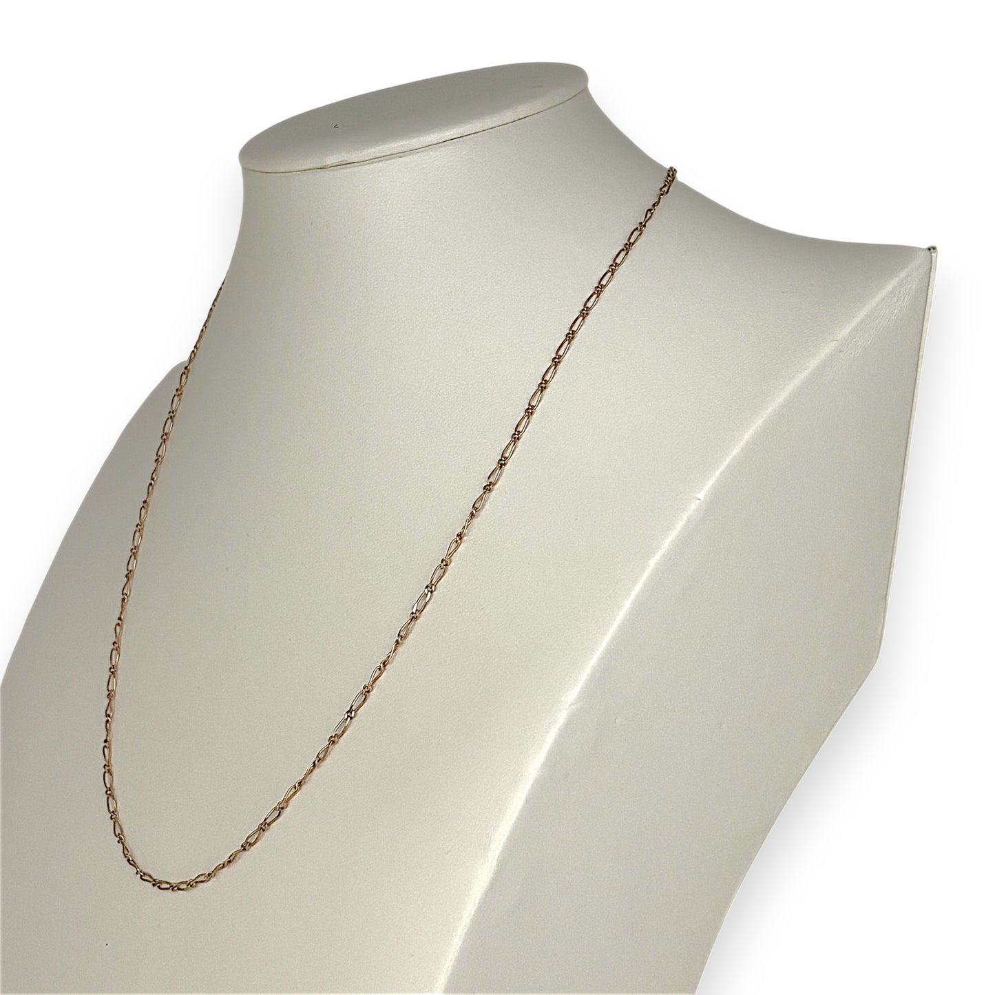 NZGD | 9ct Gold UNOAERRE Aurora 1x1 Fiagor Chain 50cm