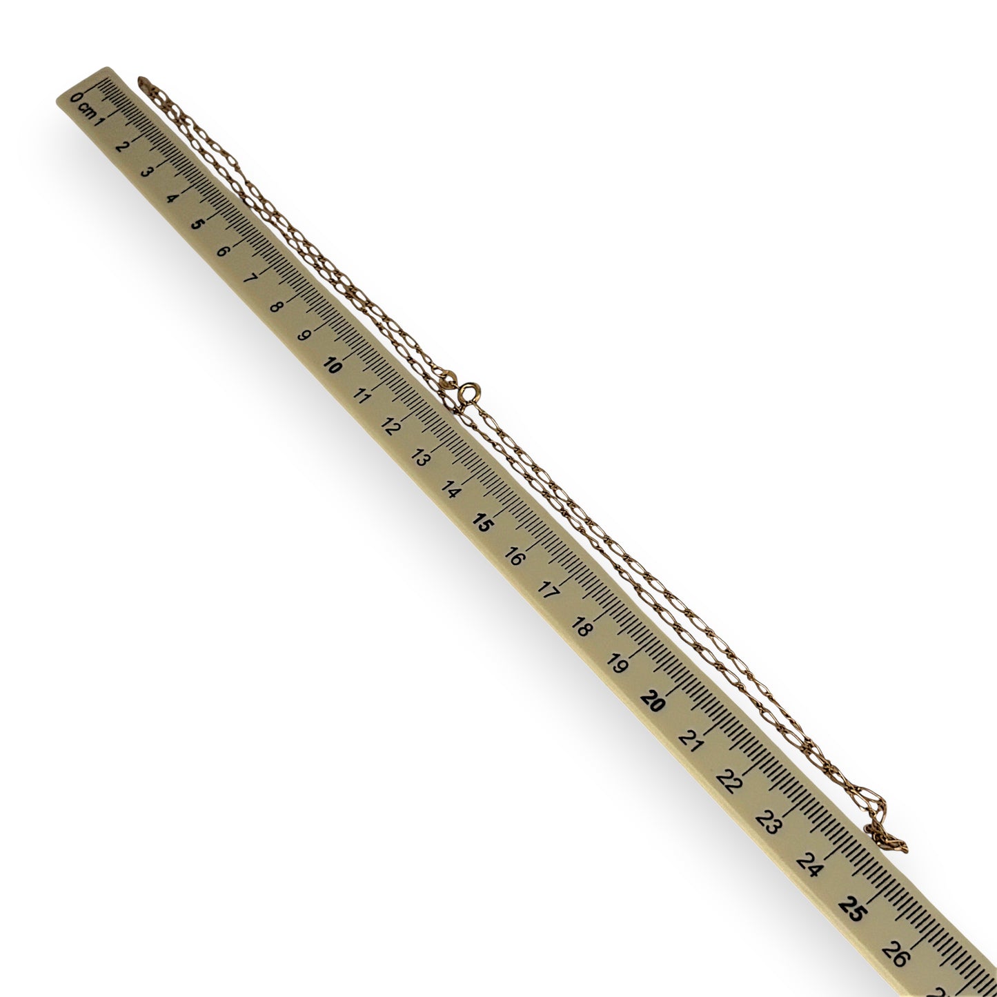 NZGD | 9ct Gold UNOAERRE Aurora 1x1 Fiagor Chain 50cm