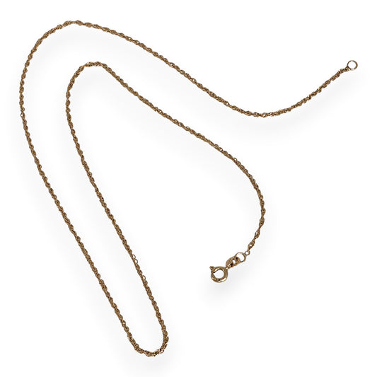 GOLD DEAL | 9ct Gold Luce d’Oro Rope Chain 45cm