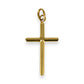 GOLD DEAL | 18ct (18K) Gold Refined Cut-Edge Round Cross Pendant