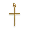 GOLD DEAL | 18ct (18K) Gold Refined Cut-Edge Round Cross Pendant