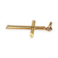 GOLD DEAL | 18ct (18K) Gold Refined Cut-Edge Round Cross Pendant