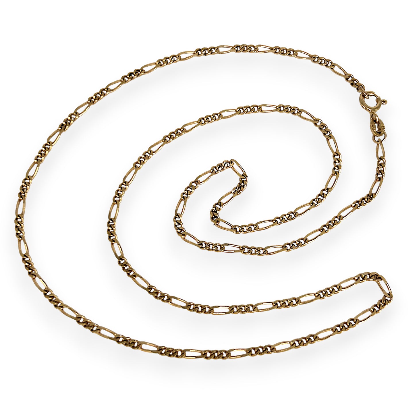 NZGD | 9ct Gold Refurbished Rounded‑Profile Figaro Chain 50cm