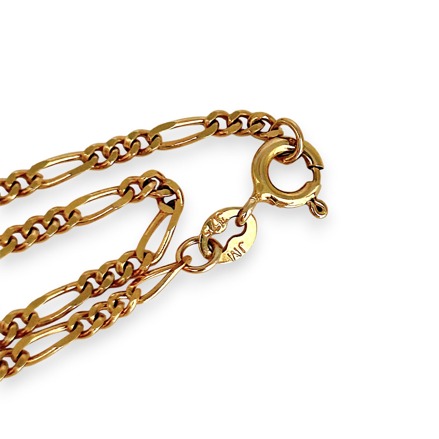 NZGD | 9ct Gold Refurbished Rounded‑Profile Figaro Chain 50cm
