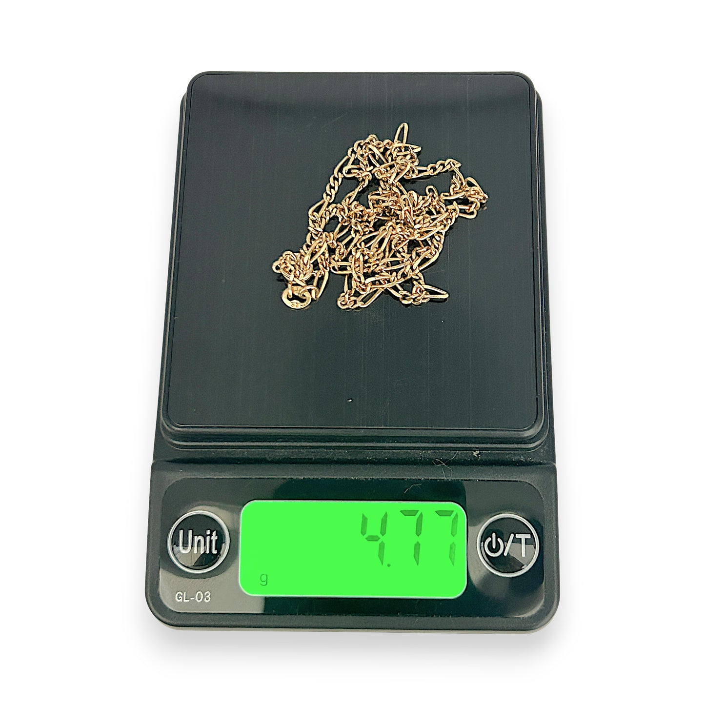 NZGD | 9ct Gold Refurbished Rounded‑Profile Figaro Chain 50cm
